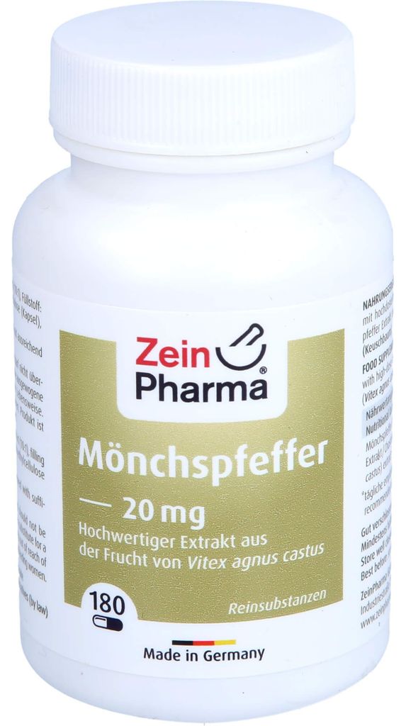 ZeinPharma Mönchspfeffer 20 mg Kapseln, 180 St. Kapseln Produktbild 