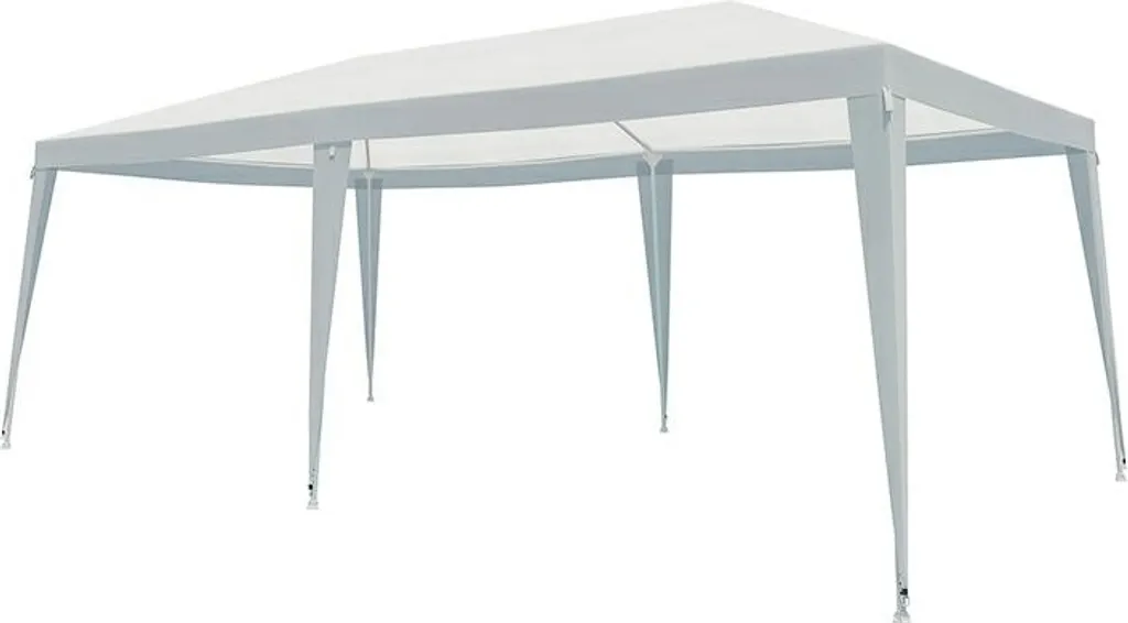 Pavillon de Jardin GOTEL PA4 3x6m avec Structure Renforcée et Toile Blanche