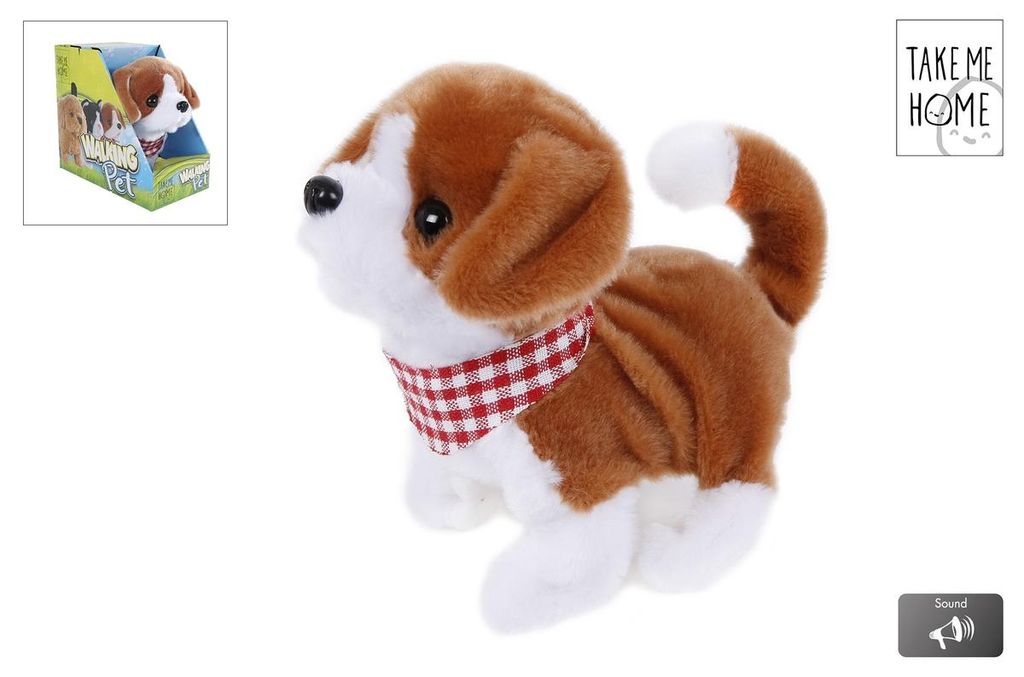 Van Manen Laufhund weiß/braun m. Funktionen, 17cm Produktbild 