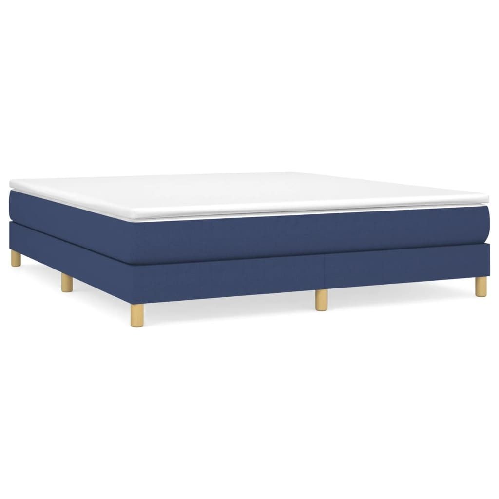 Bettgestell ohne Matratze Blau 180x200 cm Stoff