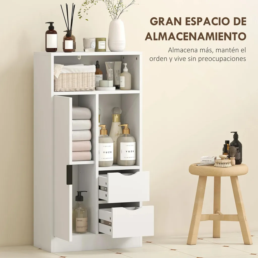 Rangement Salle de Bain Etroit : Solution pour Petits Espaces Blanche