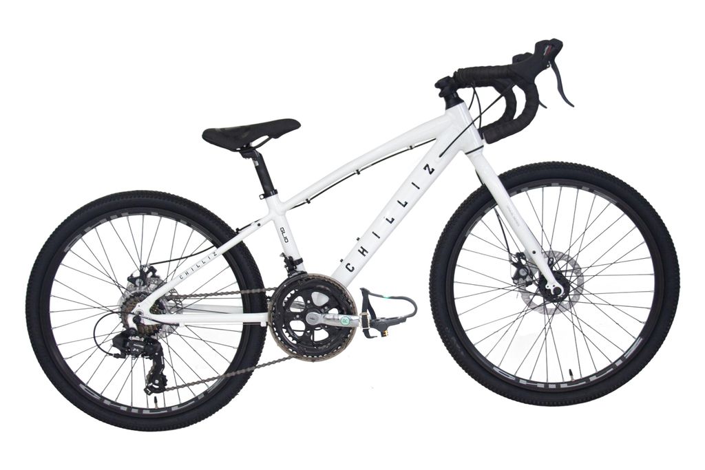 CHILLIZ Kinderrad Gravelbike 24 Zoll GL.10 weiß-glänzend