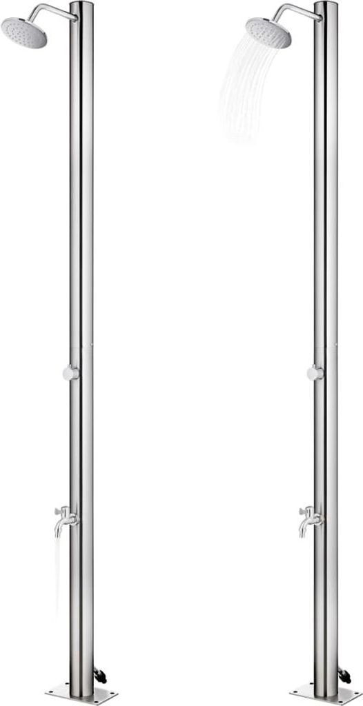 vidaXL Gartendusche 215 cm Edelstahl Produktbild 
