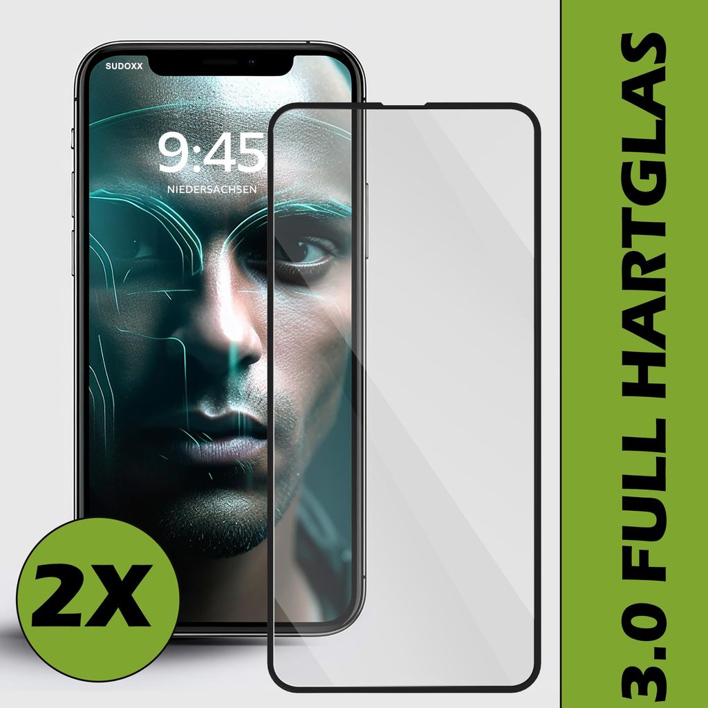 2x Full Panzerfolie Für iPhone 17 Pro Echt Glas HQ+ Produktbild 