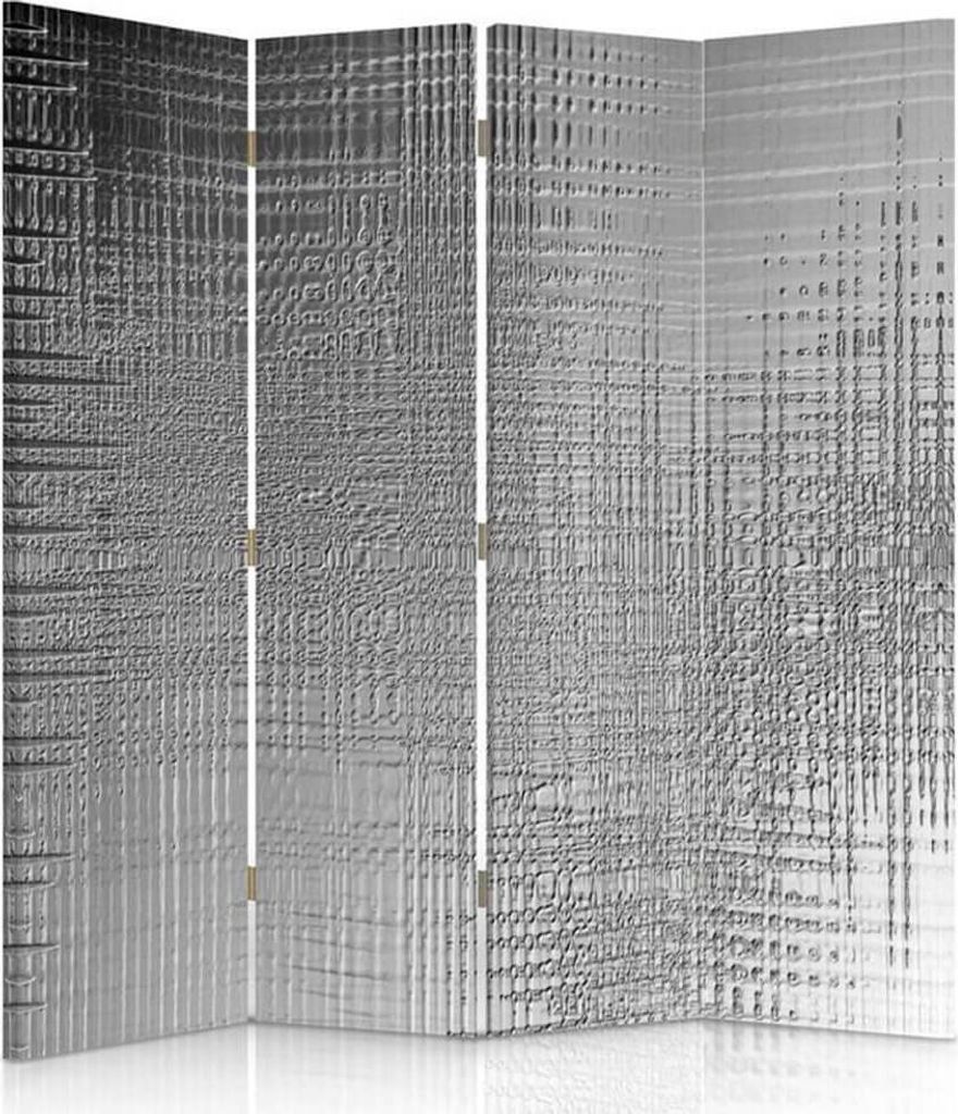 Paravent - Raumteiler Industrial Effect - Dekorativer Raumtrenner cm. 145x170 (4 x)