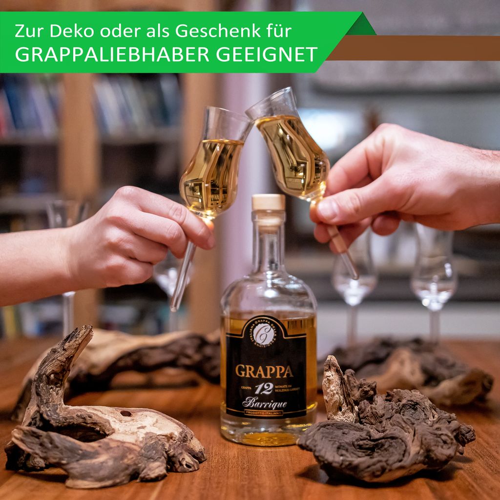 Schnapsgläser / Grappagläser edel auf Einer Wurzel aus Produktbild 4