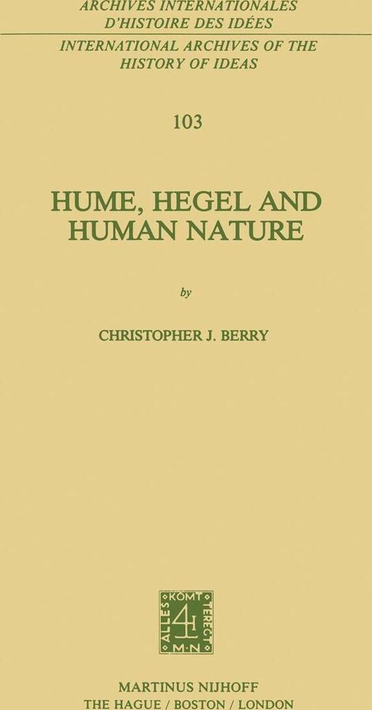 Hume, Hegel and Human Nature