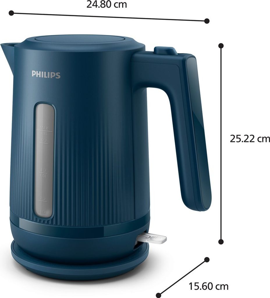 Philips 3000 series Wasserkocher, 1,7 l, 2200 W, Blau