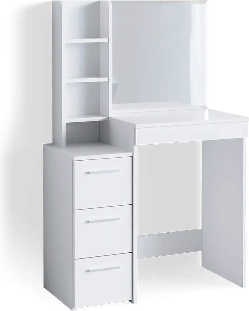 Vicco Coiffeuse Meryl Blanc 80 cm Modèle 36001 - Table de Maquillage Chic