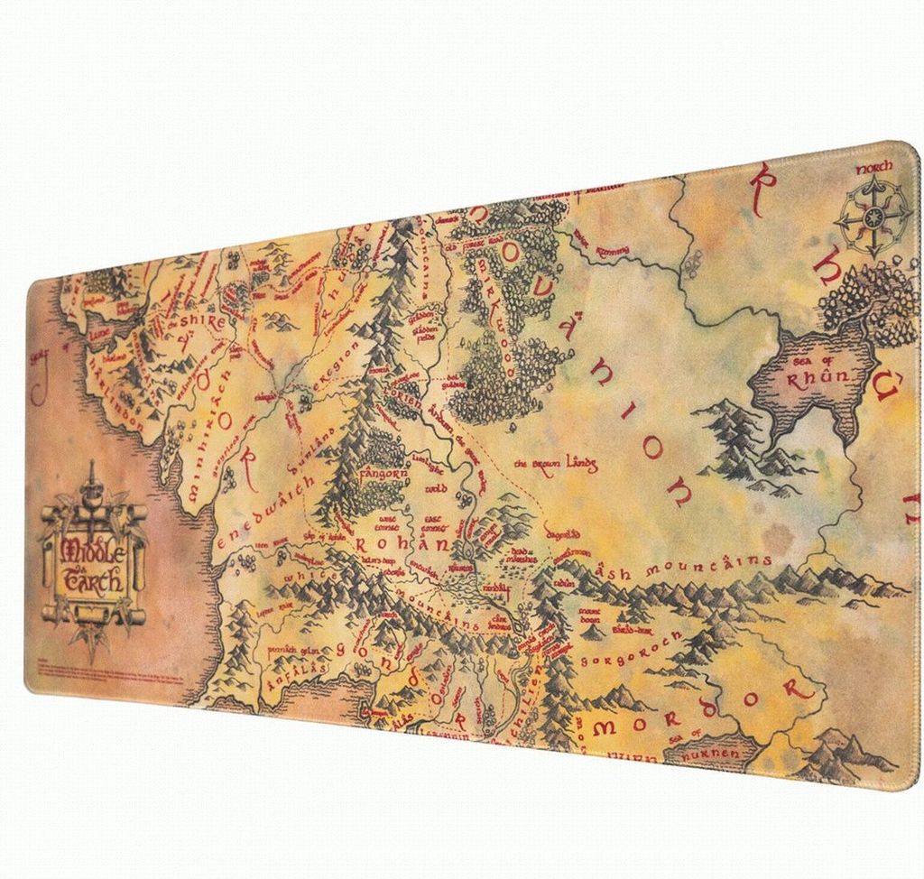 Podložka pod myš Lord of the Rings - Map Obrázek produktu 