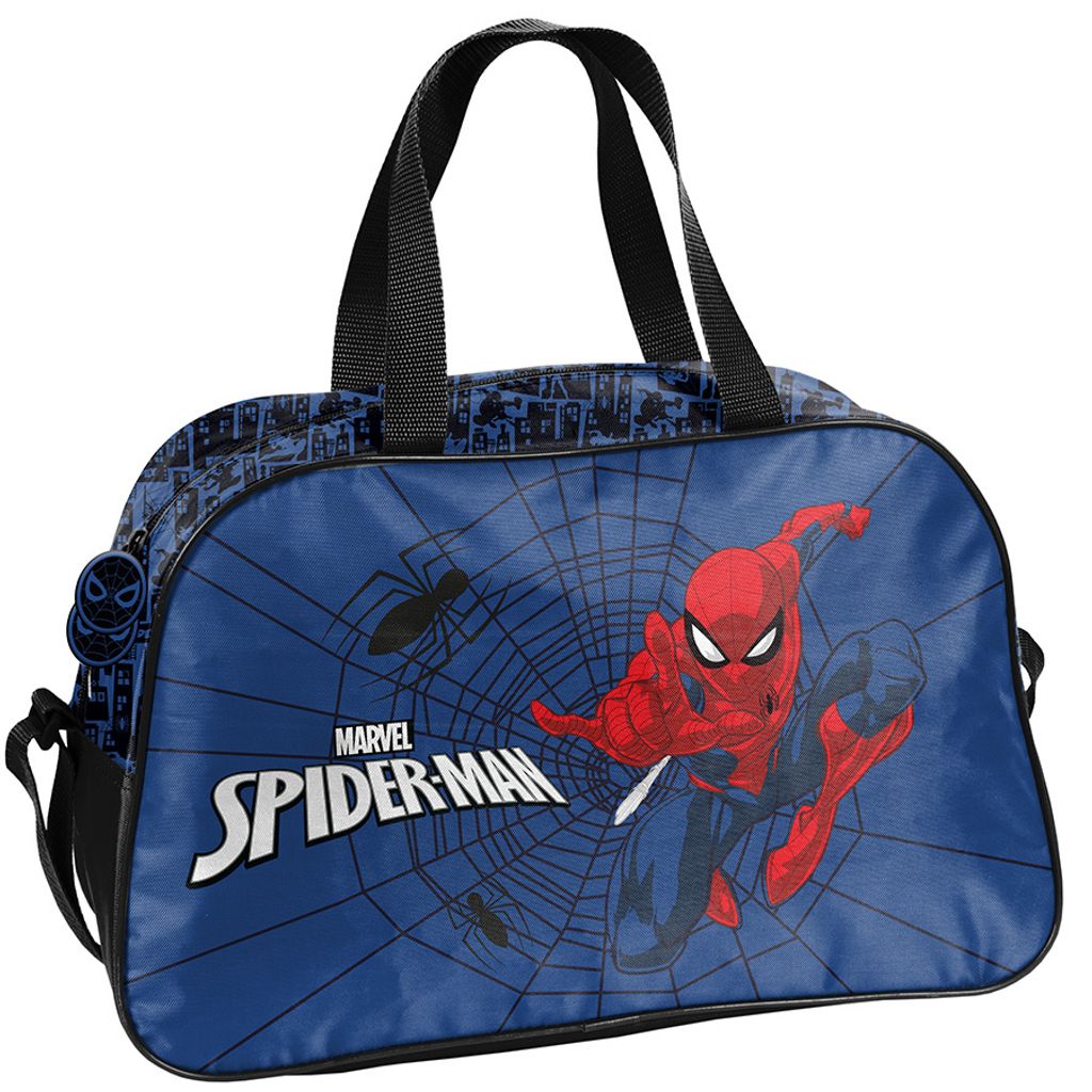 PASO Sac de sport enfants garçons Spiderman bleu foncé Image du produit 