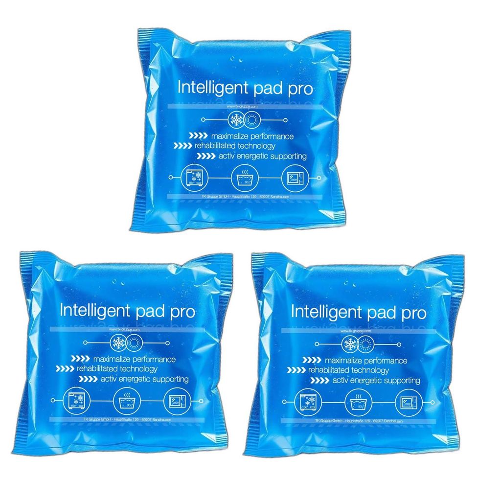 3er Set Kühlpacks Kühlpads -  GERMANY - 15x15 cm - Kalt & Produktbild 
