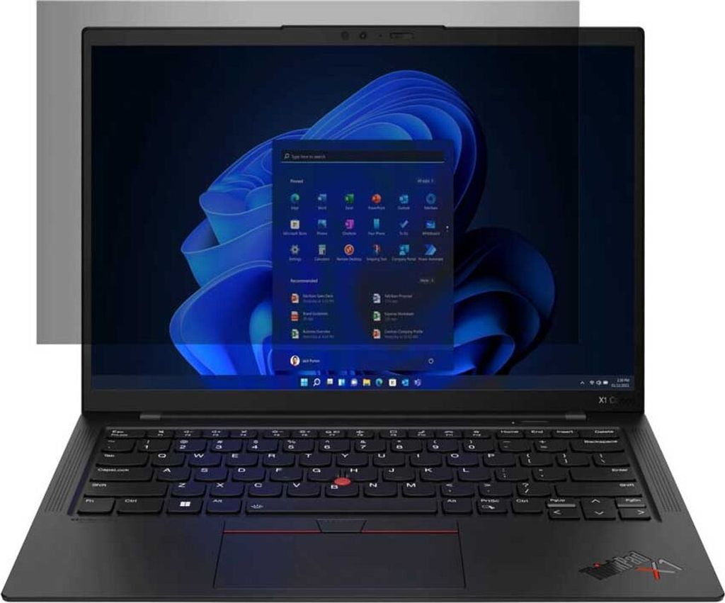 Targus 4Vu - Blickschutzfilter für Notebook - entfernbar - Klebestreifen, Schiebelaschen, Flexi-Scharniere - 35,6 cm (1