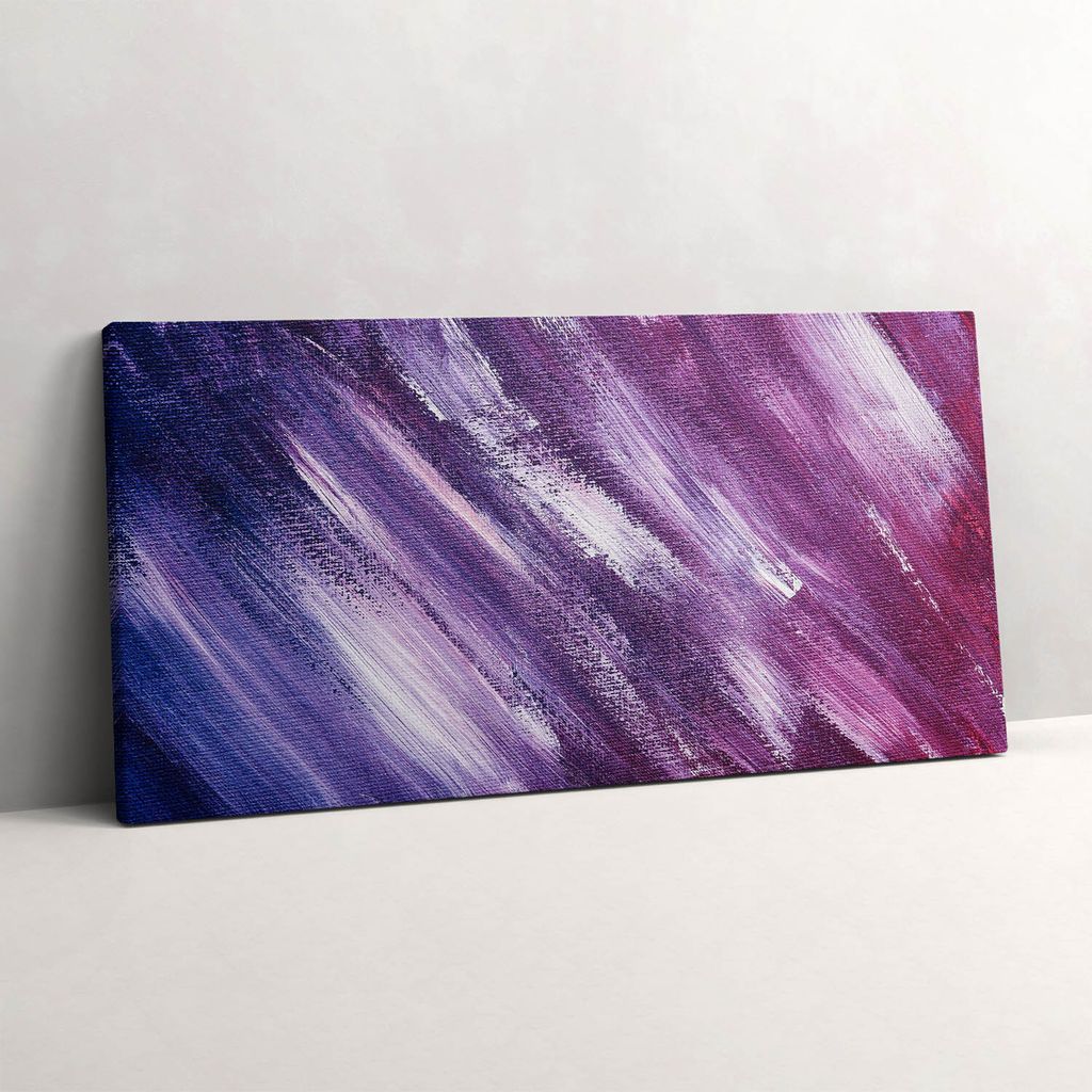 Textur mit Acrylfarbe gemalt – Leinwandbild Wandbild – 140x70 cm – Leinwandbilder – Wandbilder – Schlafzimmer – Flur