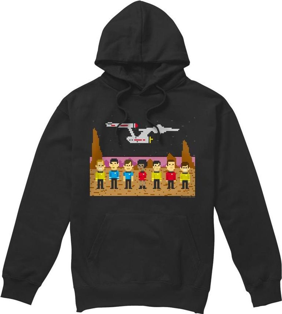 Star Trek - "The Original Series Trexel" Kapuzenpullover für Herren TV7390 (M) (Schwarz)