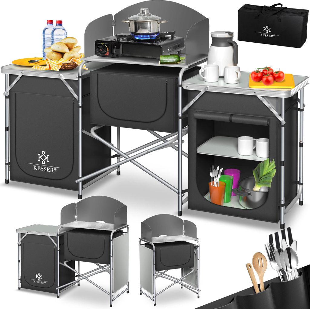 Armoire de camping, cuisine de camping avec structure en Image du produit 