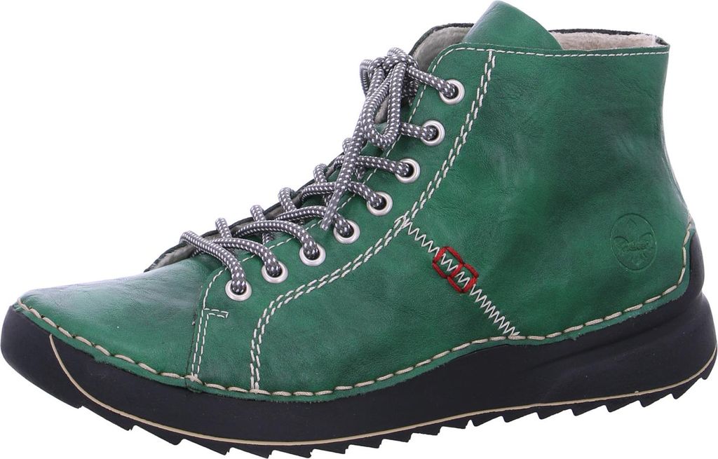 Rieker Damen Stiefelette mit Schnürung sportliches Design Produktbild 