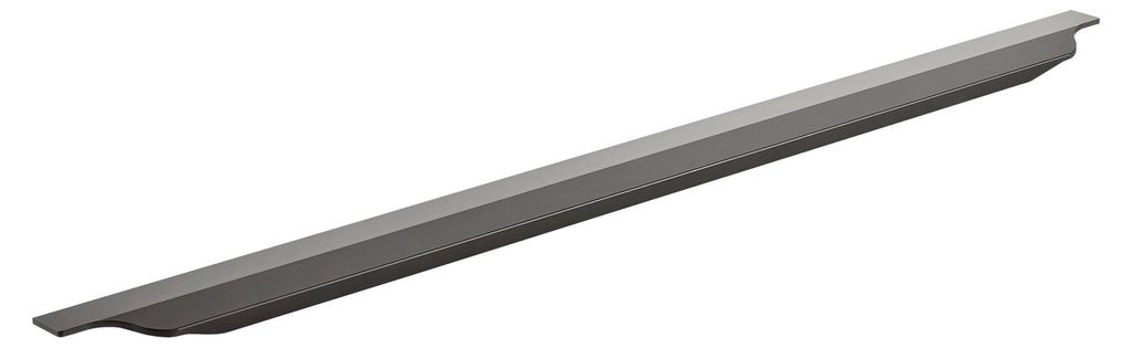 SOTECH Griffleiste KONTUR Schrankgriff – Grifflänge 496 mm, Schwarz gebürstet, Harpunensteg