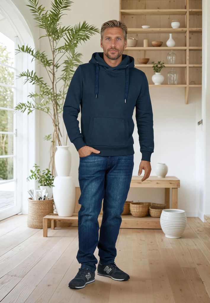 salzhaut Herren Hoodie HEFF 3XL Maritimer Kapuzenpullover Regular Fit – Kuscheliger Sweat-Pullover aus weichem Baumwoll-Mix mit Kängurutasche ...