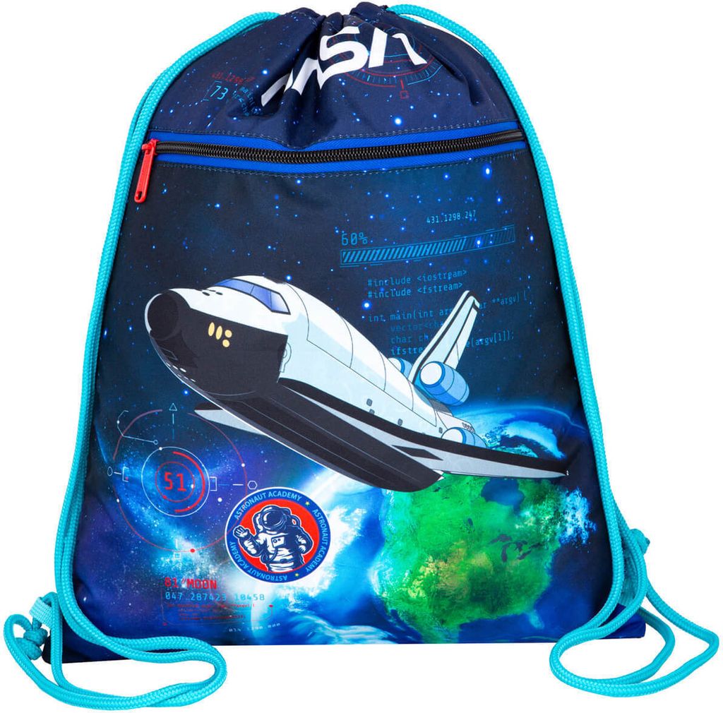 Schultasche Turnbeutel Sportbeutel COLORINO Vert NASA