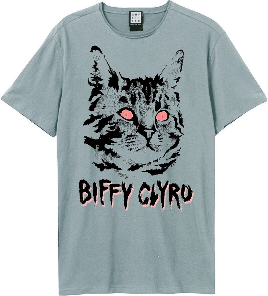 Amplified - "Black Cat" T-Shirt für Herren/Damen Uni GD1873 (M) (seltsames Blau)