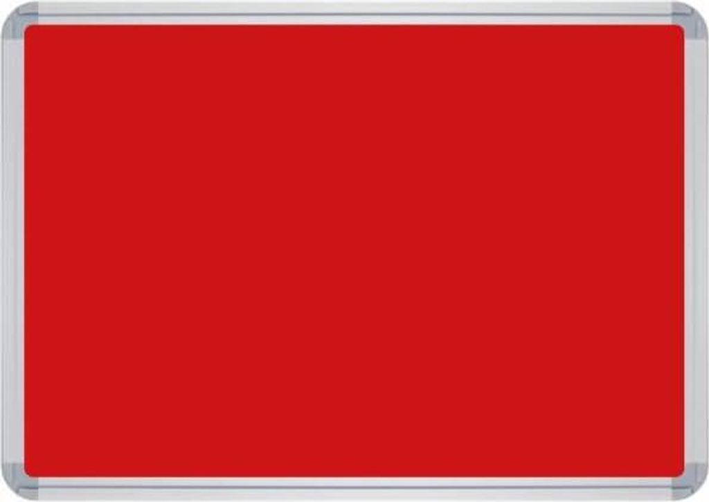 Stellwandtafel beidseitig Filz B1500xH1200xT22mm rot