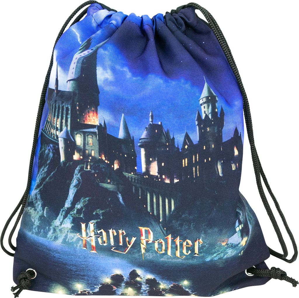 Harry Potter Turnbeutel - Hogwarts Sportbeutel mit Kordelzug Stoffbeutel 40 x 35 cm