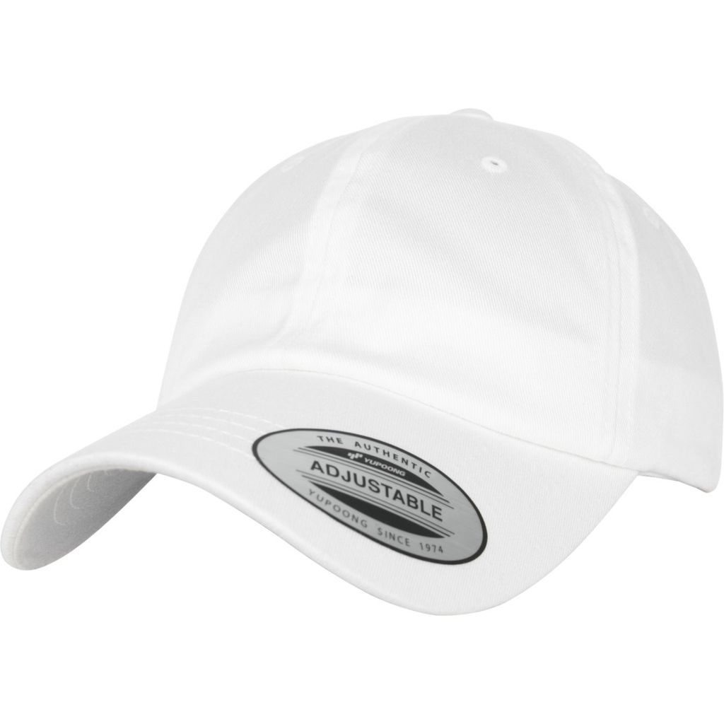 FLEXFIT 6245OC | Low Profile Organic Baumwolle Cap, Baumwolle - Farbe: White - Größe: One Size