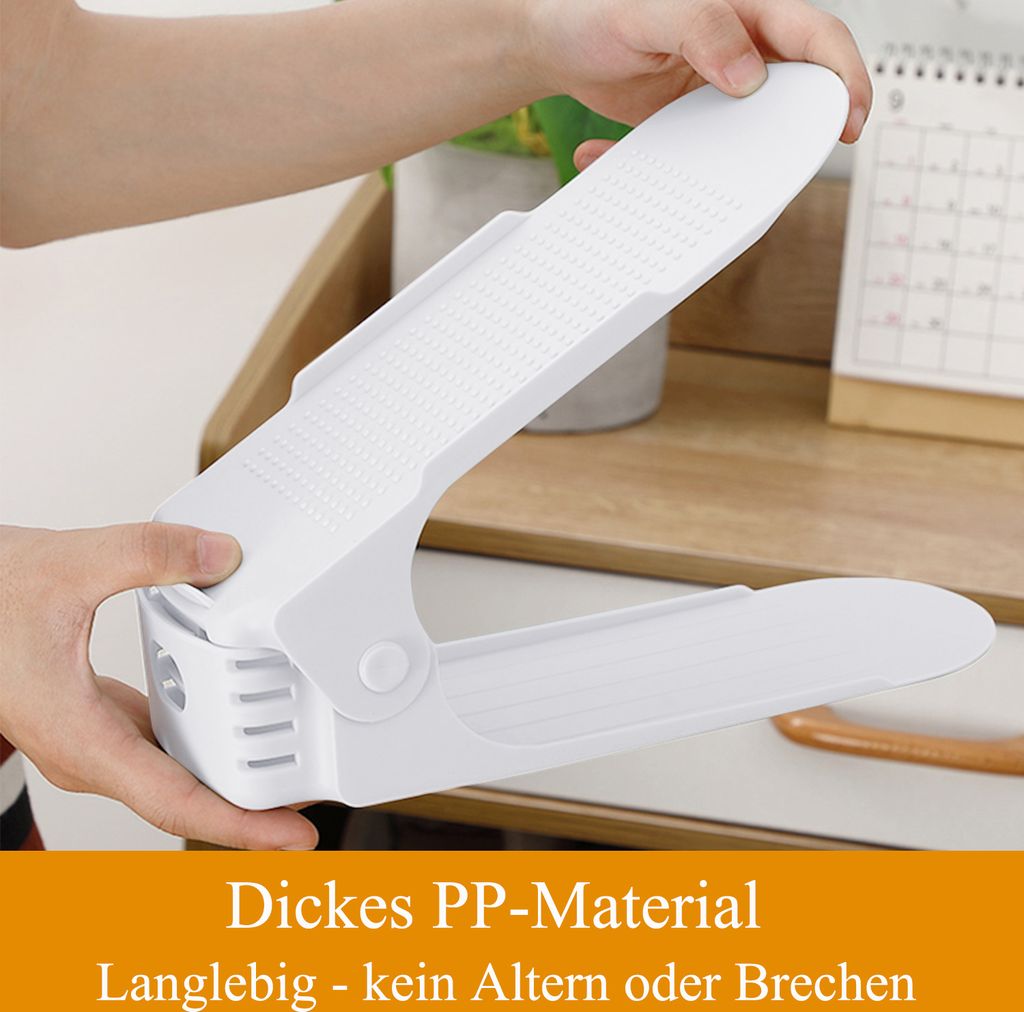 YUENFONG 30er Set Verstellbarer Schuhregale rutschfest Produktbild 5