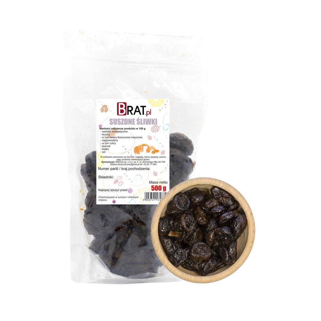 Sušené slivky 500g Brat.pl Obrázok produktu 
