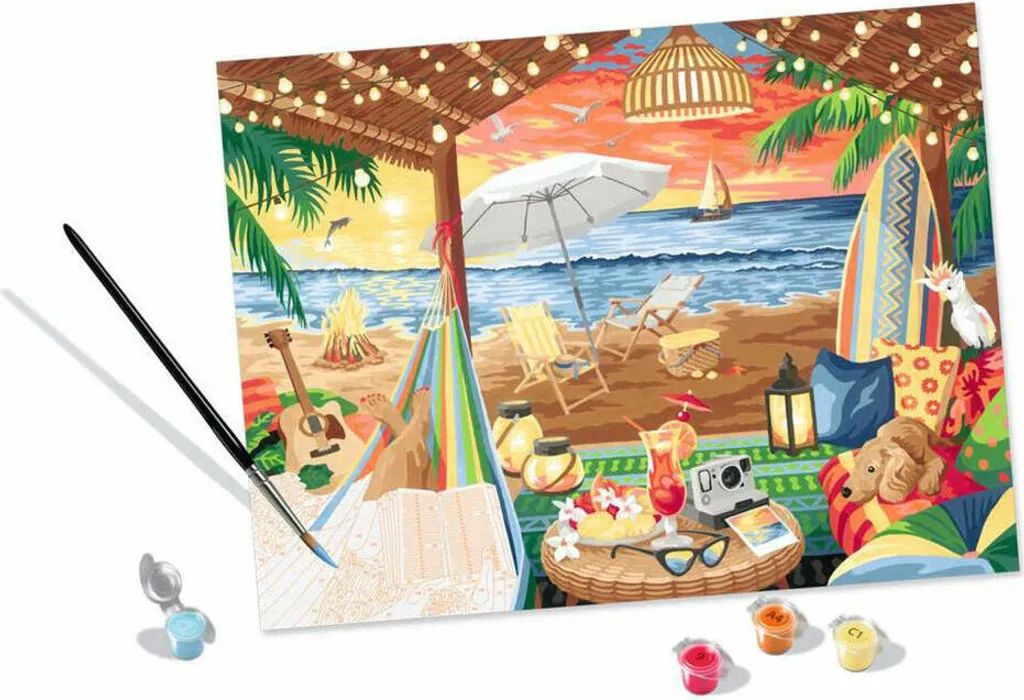 Puzzle 1000 pièces avec finition Softclick Cabane de plage 20276