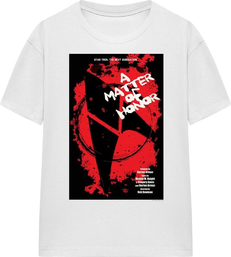 Star Trek - "The Next Generation Season 2 Episode 8" T-Shirt für Herren/Damen Uni TV16380 (XL) (Weiß)