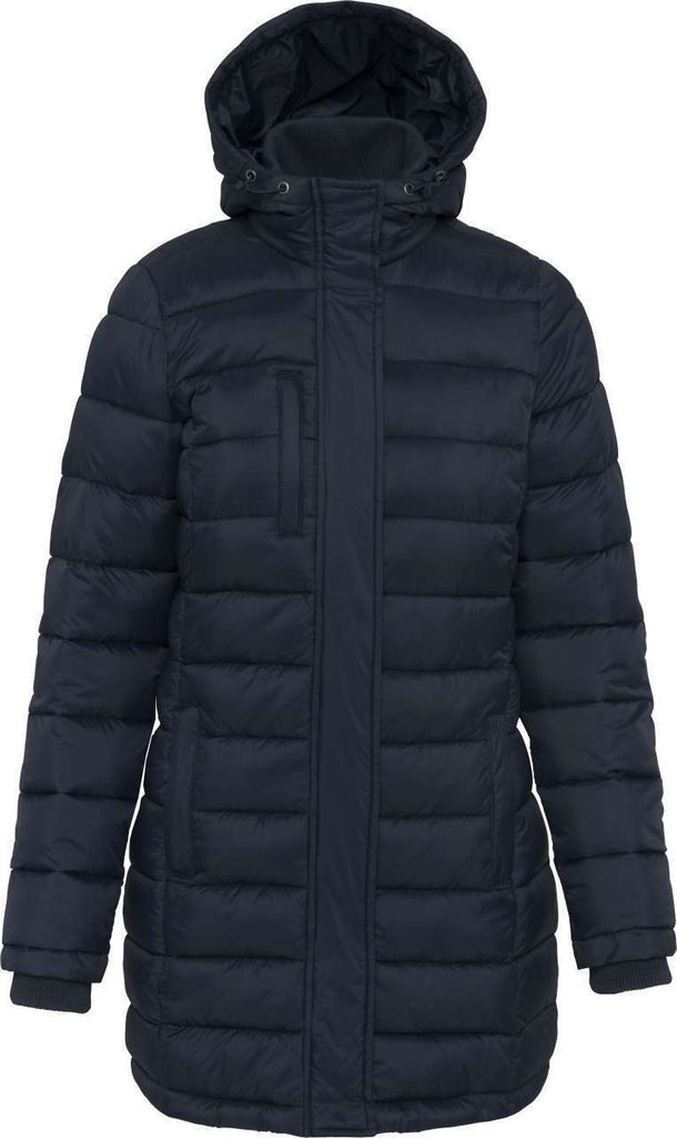 Kariban Damen Steppmantel Steppjacke Wintermantel Winterjacke, Größe:M, Farbe:Navy Blau