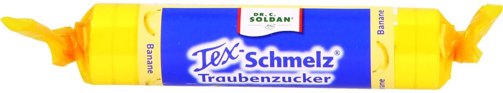 Soldan Tex Schmelz Traubenzucker Banane Rolle 33 g