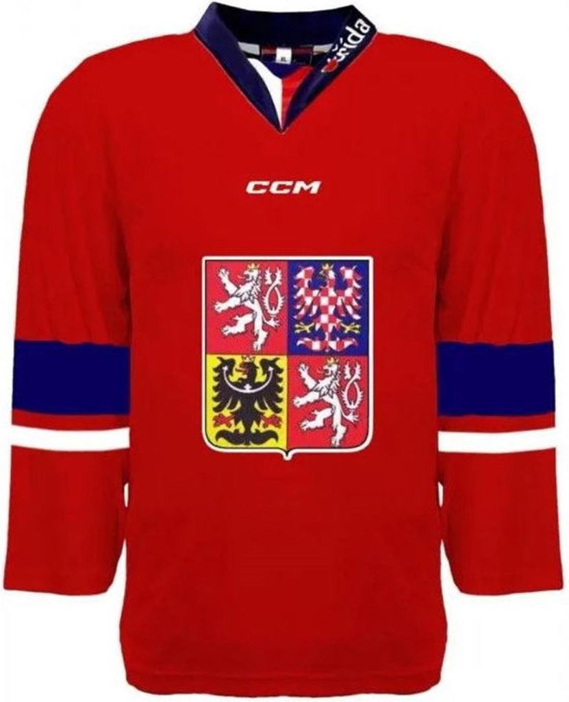 CCM National Trikot rot ohne Werbung, Senior, L