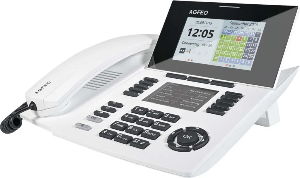 Poste IP AGFEO SENSORfon ST56 avec capteur de proximité et écran LCD