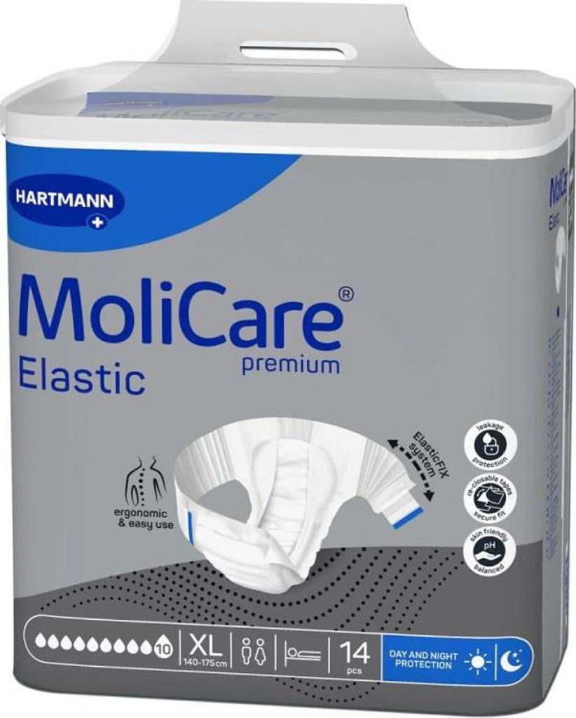 Molicare Premium Slip Elastic 10 gouttes XL - 4 paquets de Image du produit 