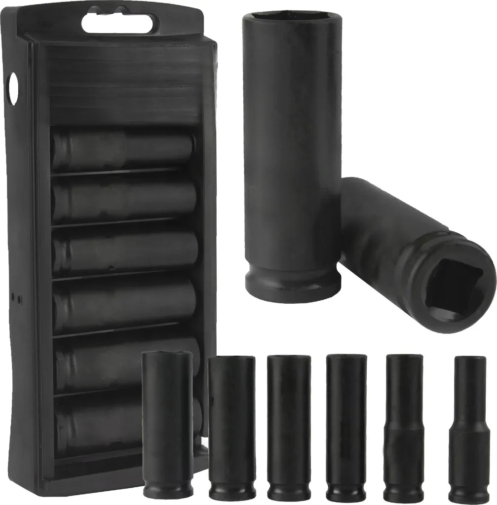 Douilles à choc 1/2 renforcées et extra longues ELMAX - Lot de 6 pans