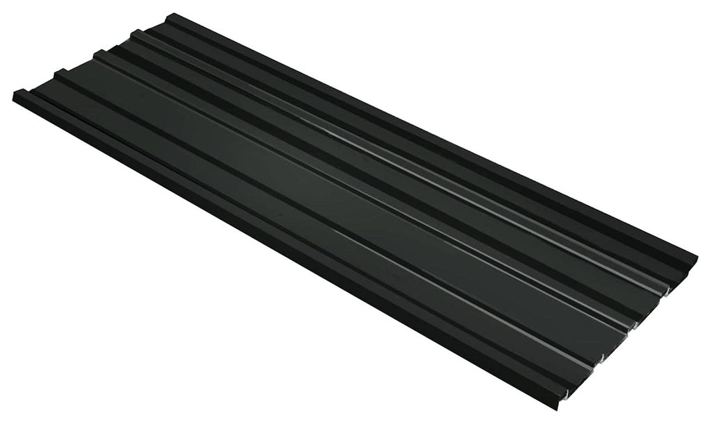 Dachpaneel 12 pcs Anthrazit 129 x 45 cm Verzinkter Stahl