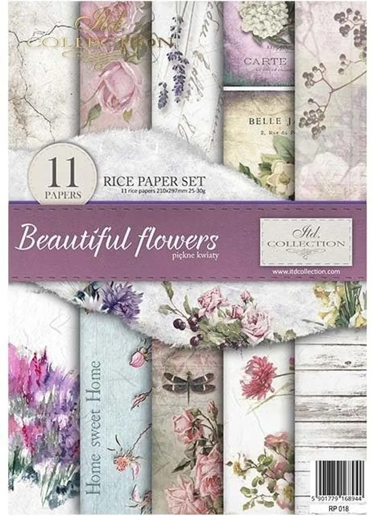 Confezione artigianale di carta di riso - ITD - Fiori belli
