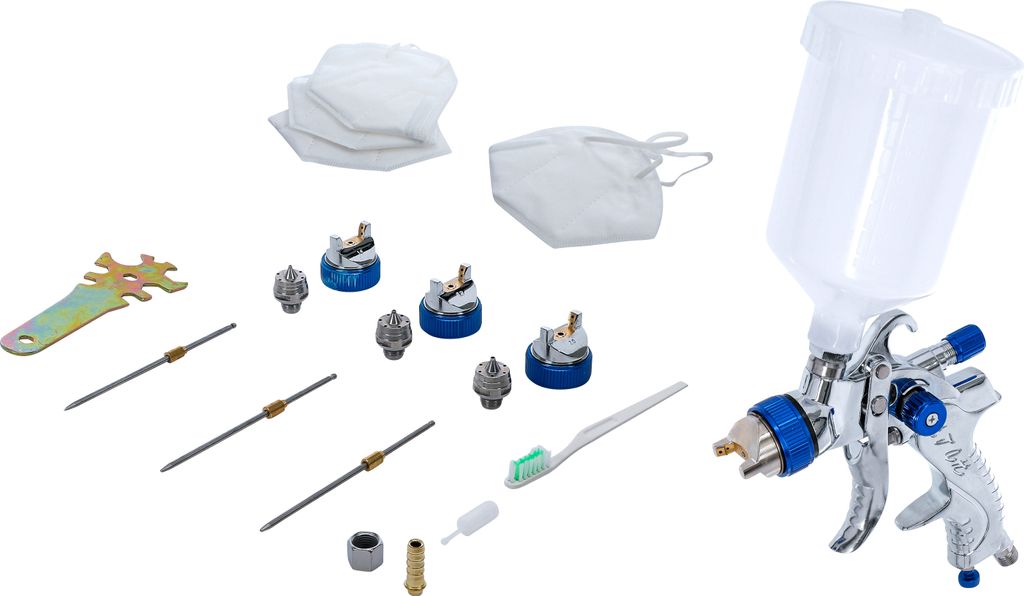 BGS technic Air Paint Spray Gun, 1,24 kg, 1244 mm