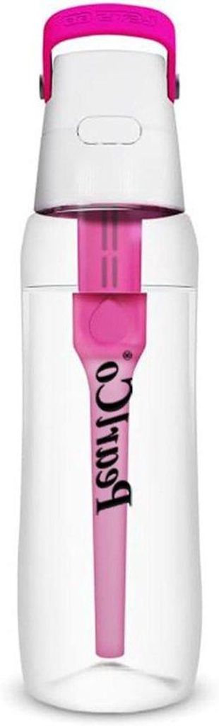 Trinkflasche mit Filter 0,7 Liter rosa - BPA frei für Schule Sport Kinder unterwegs
