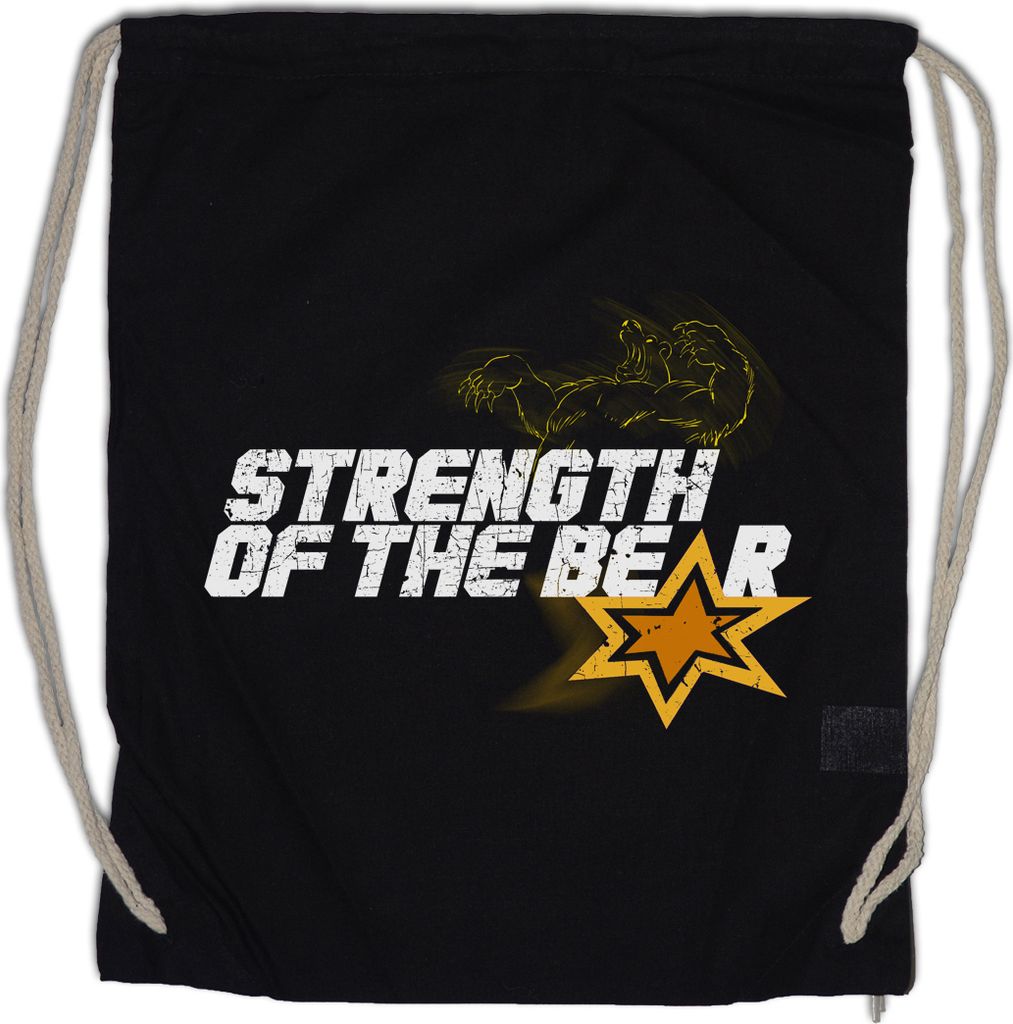 Urban Backwoods Strength Of The Bear, Turnbeutel, Farbe: Schwarz