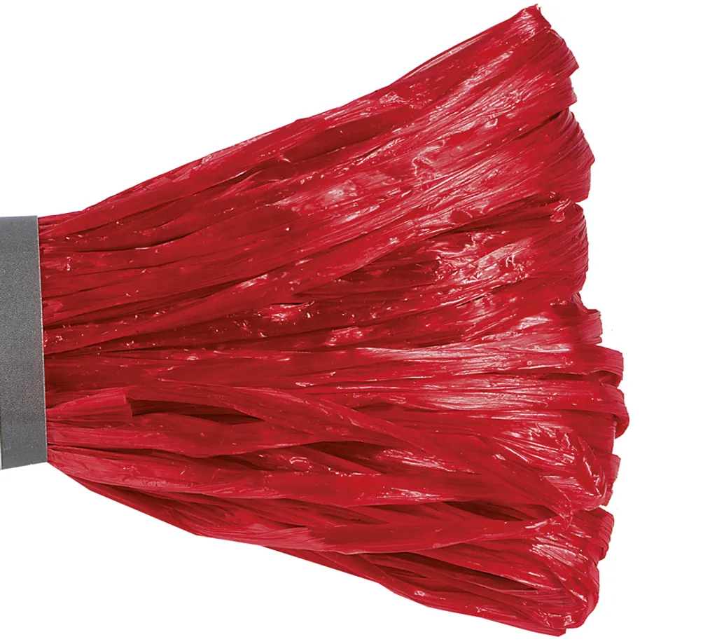 Raphia noble rouge brillant 30m résistant pour art floral et bricolage