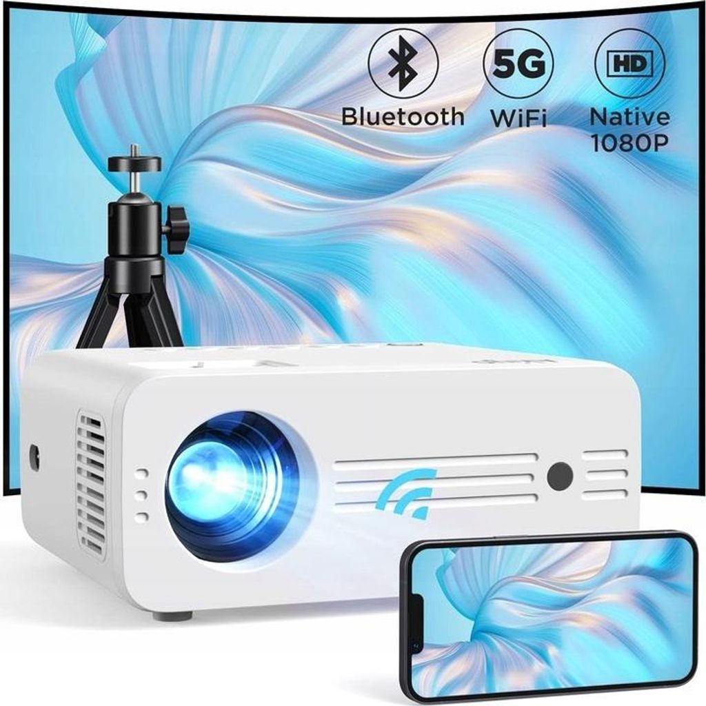 Projektor Full HD Akiyo 07, 9000 lumen, Bluetooth 5.2, Zdjęcie produktu 