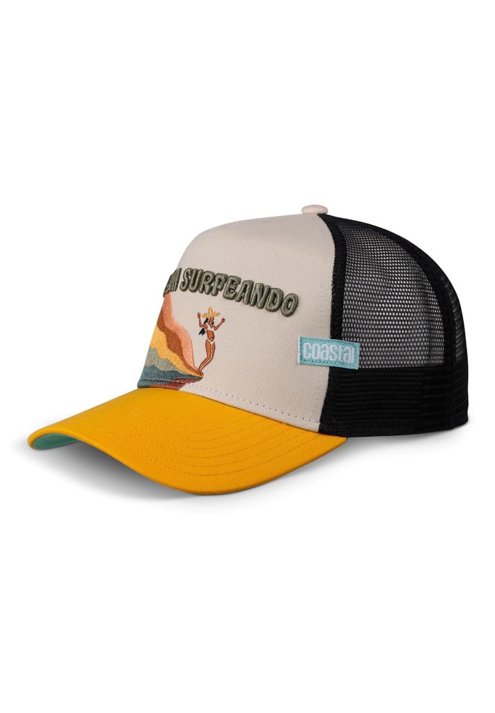 Coastal HFT Trucker Cap Surfeando Stone