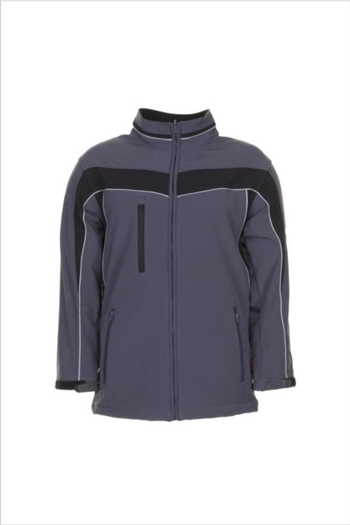 Planam Softshelljacke Plaline Gr. XL schiefer/schwarz Produktbild 