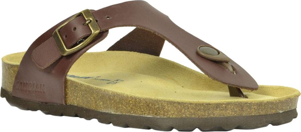 Sanosan - Damen Sandalen "Geneve", Designer, Leder BS2964 (42 EU) (Dunkelbraun)