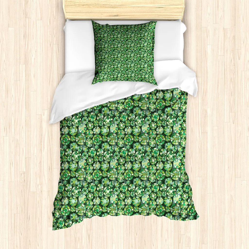Set Copripiumino Fern Green Antiacaro 135x200 ABAKUHAUS Singolo