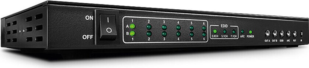 Lindy Matrix Switch HDMI 4K UHD 3D PiP 2160p24 max MHL 2 6x2